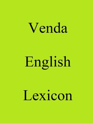 cover image of Venda English Lexicon